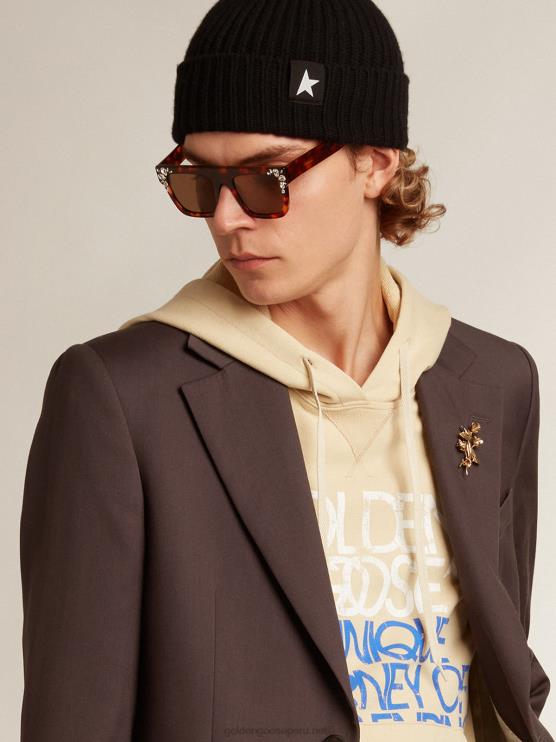 FDVPX799 Golden Goose hombres blazer de botonadura sencilla de lana gris