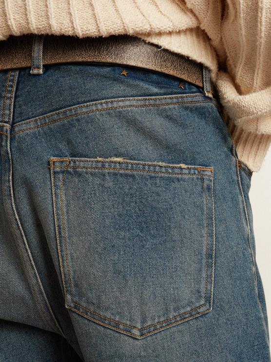 FDVPX740 Golden Goose hombres colección jeans slim fit con lavado medio