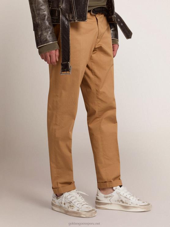FDVPX771 Golden Goose hombres colección chinos de algodón beige