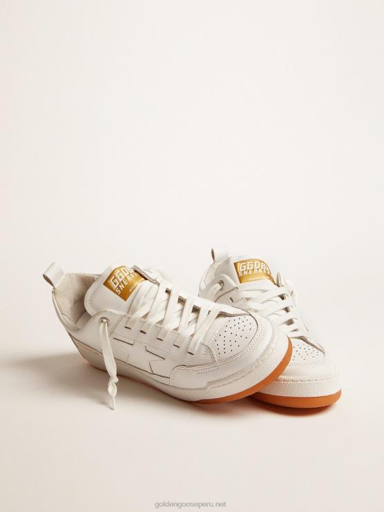 FDVPX596 Golden Goose hombres zapatillas sí de piel blanco óptico