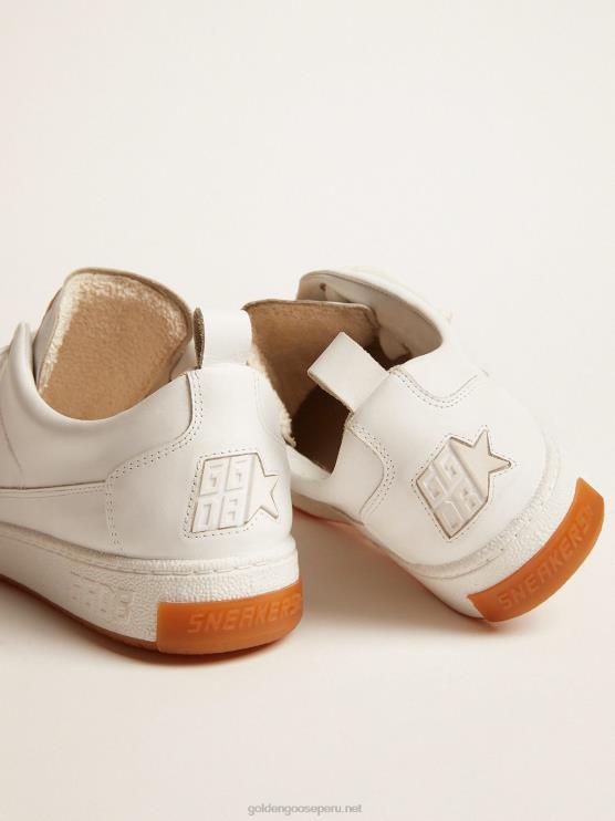 FDVPX596 Golden Goose hombres zapatillas sí de piel blanco óptico