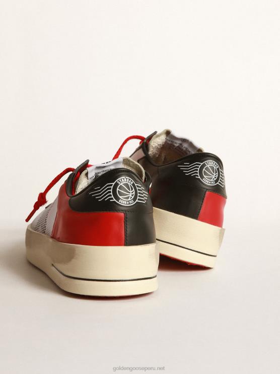 FDVPX563 Golden Goose hombres zapatillas stardan de piel con inserciones de malla