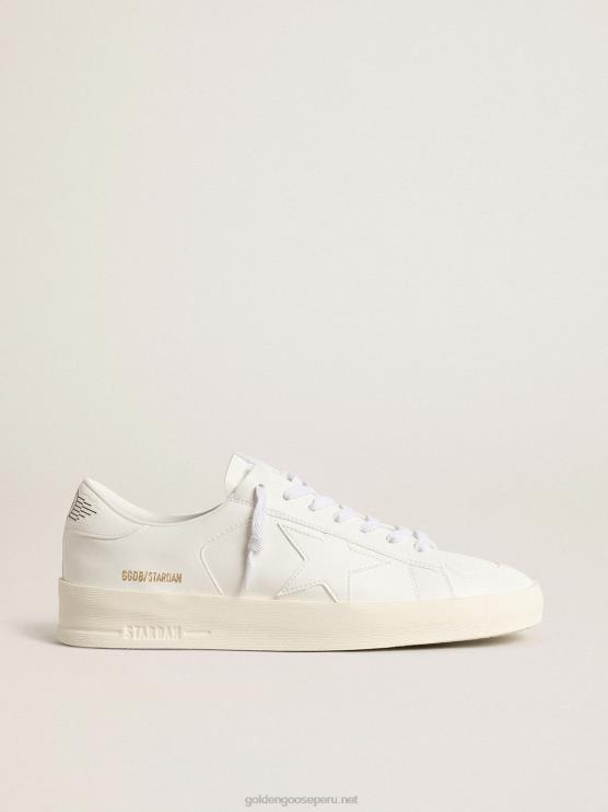 FDVPX638 Golden Goose hombres stardan de base biológica con estrella blanca y refuerzo en el talón