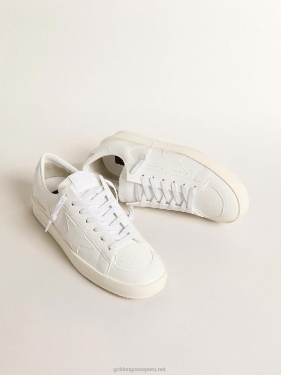 FDVPX638 Golden Goose hombres stardan de base biológica con estrella blanca y refuerzo en el talón