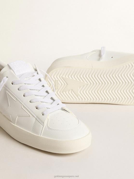 FDVPX638 Golden Goose hombres stardan de base biológica con estrella blanca y refuerzo en el talón
