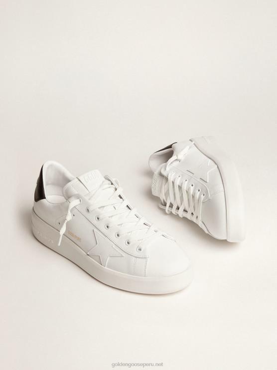 FDVPX561 Golden Goose hombres zapatillas purestar con trabilla negra en el talón
