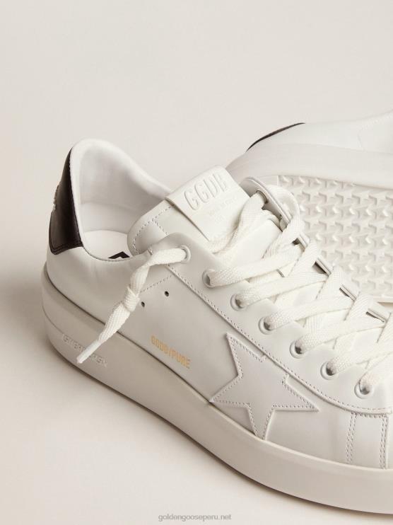 FDVPX561 Golden Goose hombres zapatillas purestar con trabilla negra en el talón
