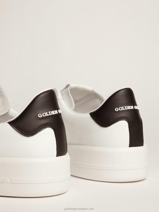 FDVPX561 Golden Goose hombres zapatillas purestar con trabilla negra en el talón