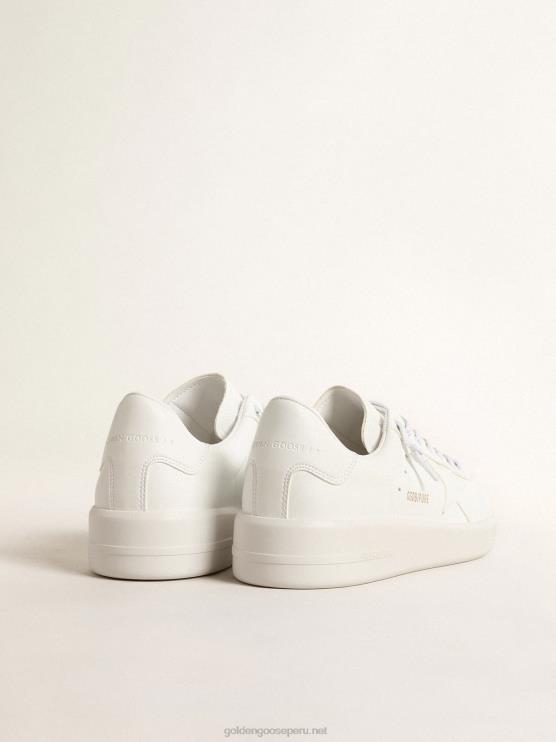 FDVPX654 Golden Goose hombres purestar de base biológica con estrella blanca y refuerzo en el talón