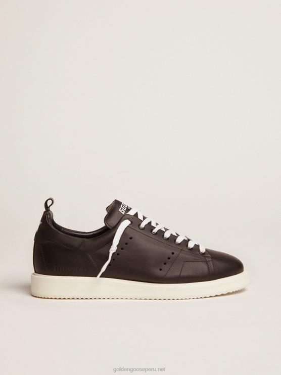 FDVPX525 Golden Goose hombres zapatillas starter de piel total black