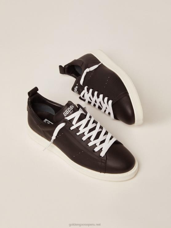 FDVPX525 Golden Goose hombres zapatillas starter de piel total black