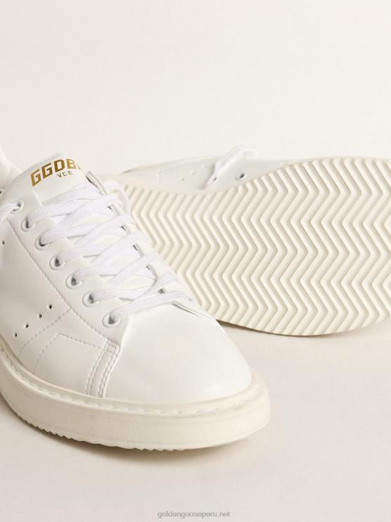 FDVPX647 Golden Goose hombres iniciador de base biológica con estrella blanca y lengüeta en el talón