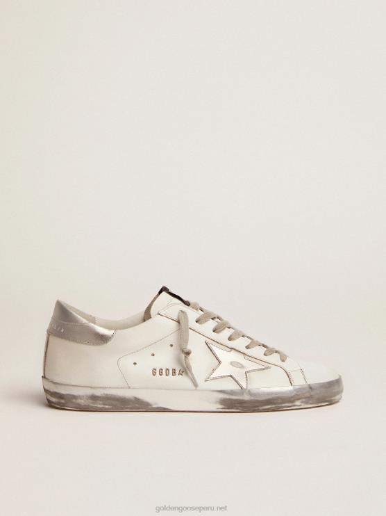 FDVPX629 Golden Goose hombres zapatillas super-star con refuerzo de estrella y purpurina en el talón
