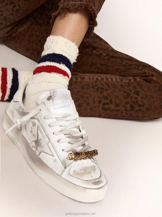 FDVPX297 Golden Goose mujer mensajes colección jewelmates charms cúbicos en color oro viejo con letras del abecedario
