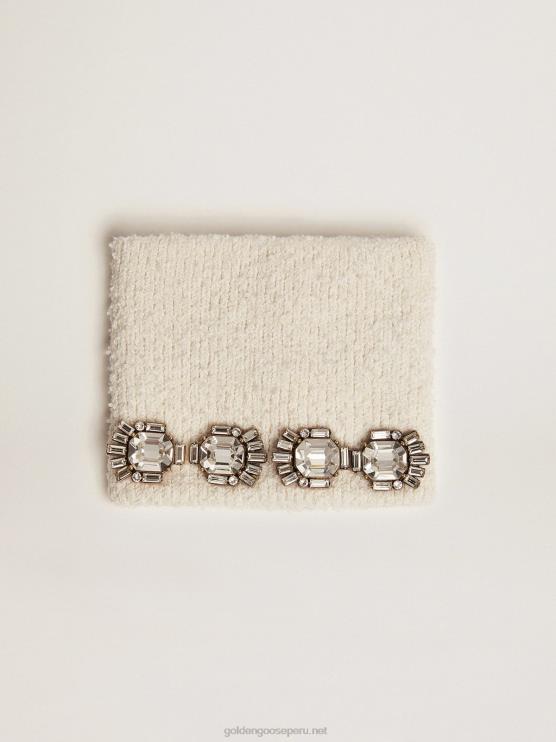 FDVPX328 Golden Goose mujer brazalete de la colección jewelmates deco blanco con cristales en forma de baguette