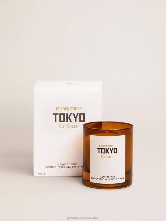 FDVPX497 Golden Goose mujer Vela perfumada de madera de pimienta de esencia de tokio 200 g