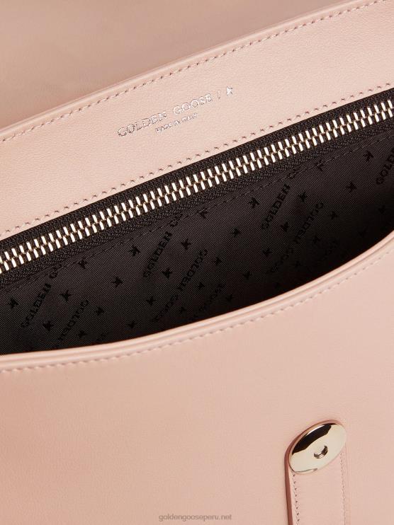 FDVPX480 Golden Goose mujer bolso rodeo mediano de piel color rosa cuarzo