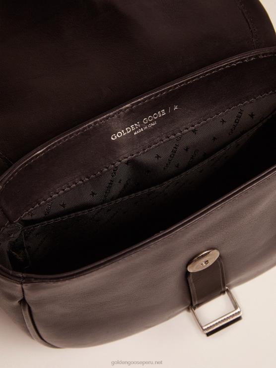 FDVPX490 Golden Goose mujer bolso rodeo pequeño de piel negra