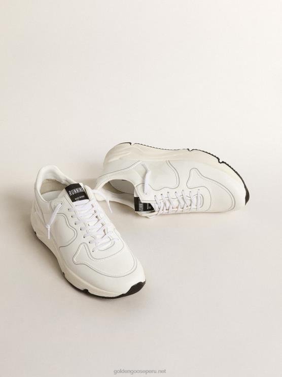 FDVPX207 Golden Goose mujer suela de running de base biológica con estrella blanca y refuerzo en el talón