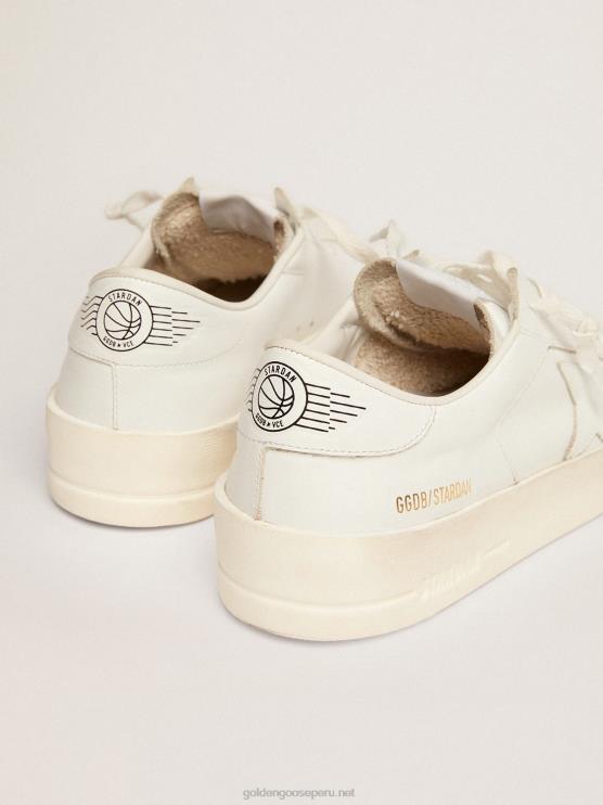 FDVPX116 Golden Goose mujer zapatillas stardan de piel total white