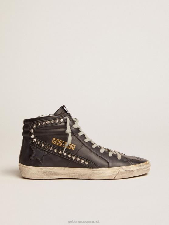FDVPX65 Golden Goose mujer zapatillas deslizantes con tachuelas