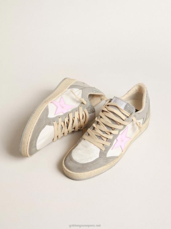 FDVPX155 Golden Goose mujer ball star ltd con inserciones de cristal swarovski y estrella rosa