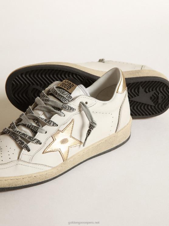 FDVPX8 Golden Goose mujer zapatillas Ball Star con estrella dorada y refuerzo en el talón