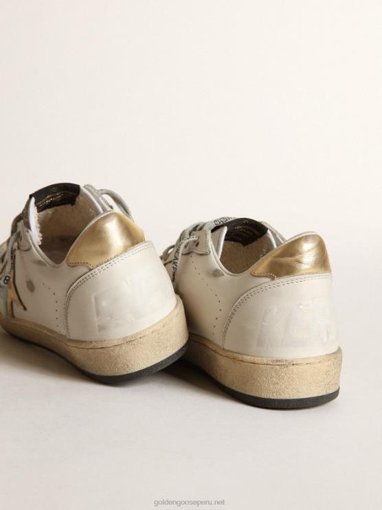 FDVPX8 Golden Goose mujer zapatillas Ball Star con estrella dorada y refuerzo en el talón