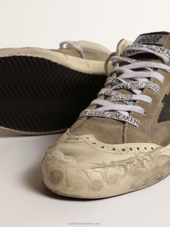 FDVPX215 Golden Goose mujer mid star lab de ante gris con estrella negra