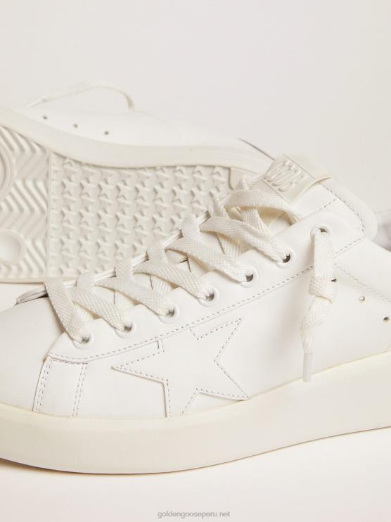 FDVPX138 Golden Goose mujer zapatillas purestar con refuerzo plateado brillante en el talón