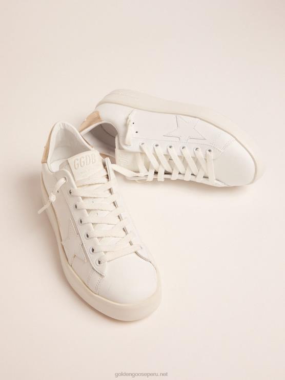 FDVPX59 Golden Goose mujer zapatillas deportivas purestar con refuerzo dorado en el talón