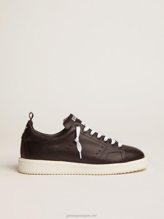 FDVPX271 Golden Goose mujer zapatillas starter de piel total black