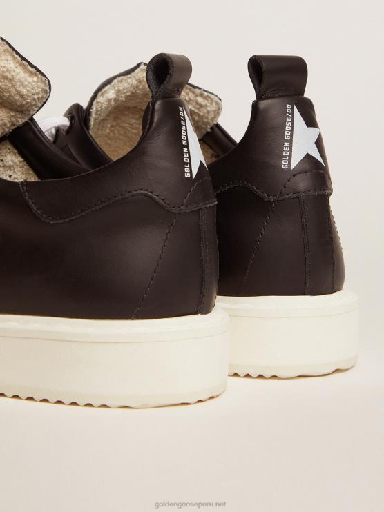 FDVPX271 Golden Goose mujer zapatillas starter de piel total black