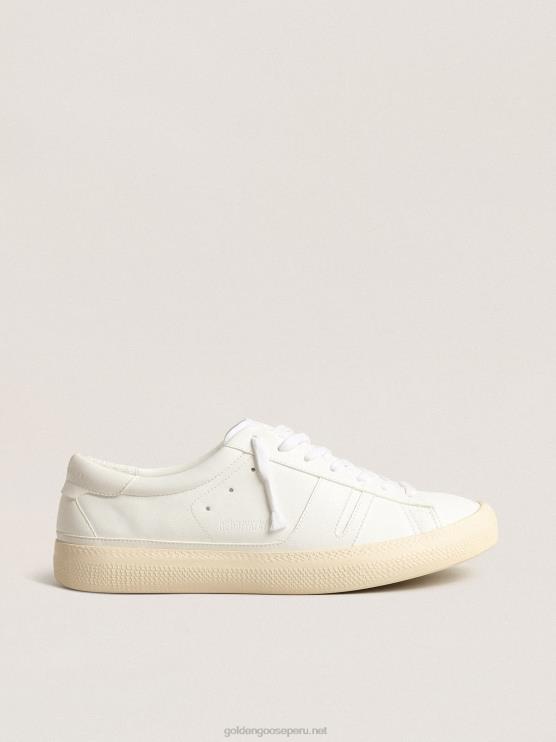 FDVPX3 Golden Goose mujer yatay modelo 1b zapatillas sostenibles con parte superior de base biológica blanca y y