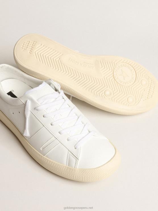 FDVPX3 Golden Goose mujer yatay modelo 1b zapatillas sostenibles con parte superior de base biológica blanca y y