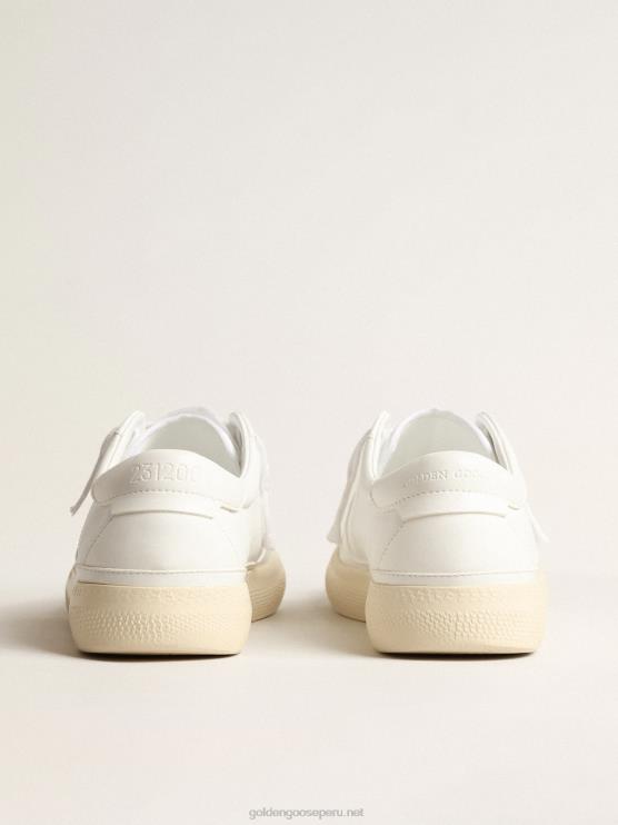 FDVPX3 Golden Goose mujer yatay modelo 1b zapatillas sostenibles con parte superior de base biológica blanca y y