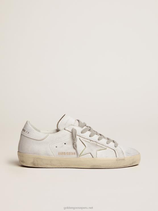 FDVPX127 Golden Goose mujer Zapatillas deportivas super-star dream maker en color blanco con construcción invertida y detalles multicolores ocultos