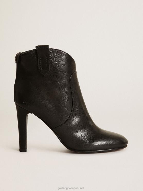 FDVPX422 Golden Goose mujer botines kelsey de piel negra