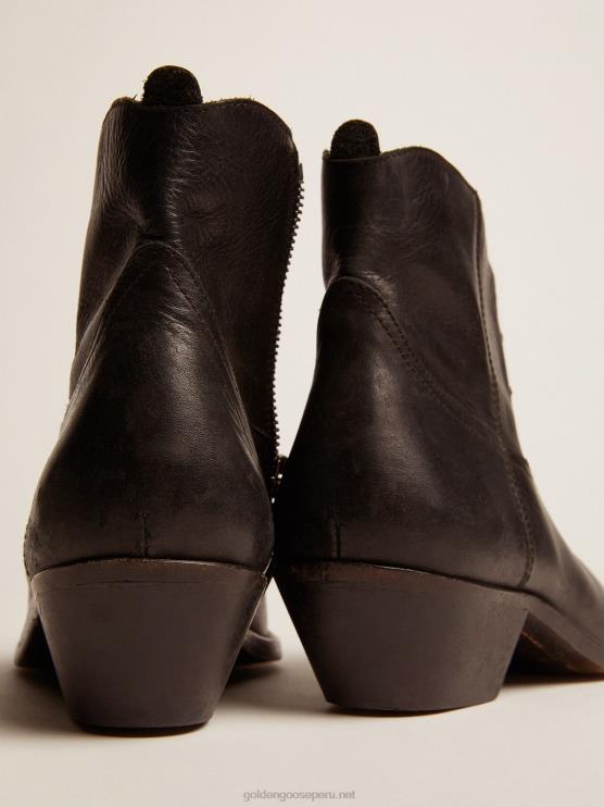 FDVPX429 Golden Goose mujer Botines juveniles de piel con adorno estilo cowboy