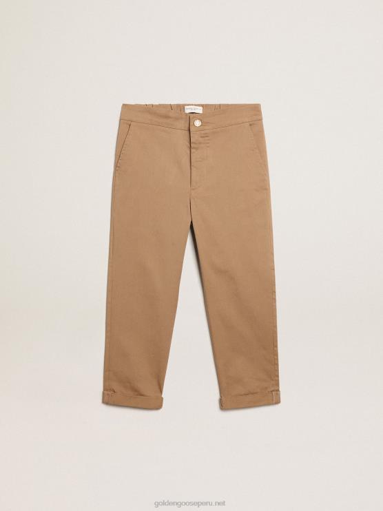 FDVPX910 Golden Goosechinos de niño en algodón color caramelo