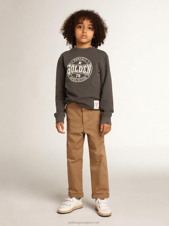FDVPX910 Golden Goosechinos de niño en algodón color caramelo