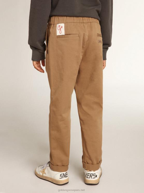 FDVPX910 Golden Goosechinos de niño en algodón color caramelo
