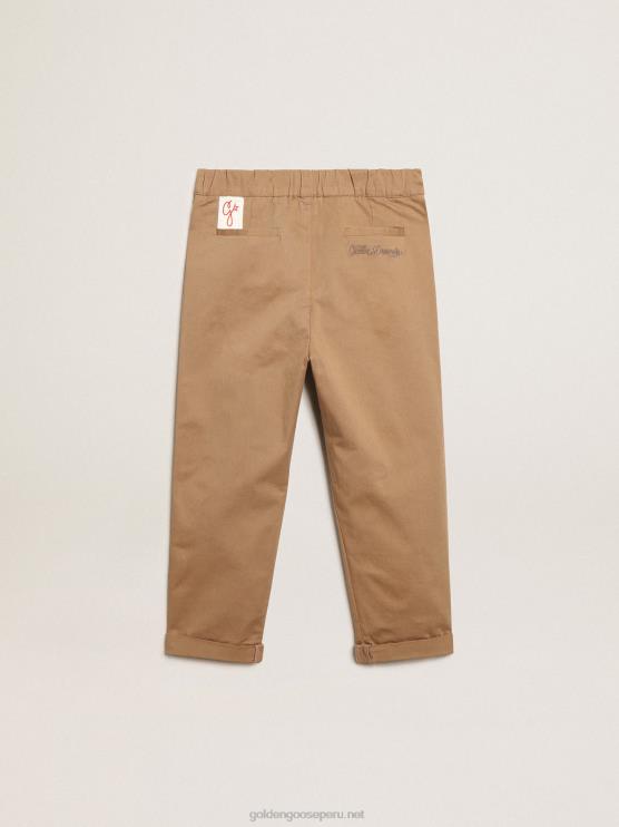FDVPX910 Golden Goosechinos de niño en algodón color caramelo